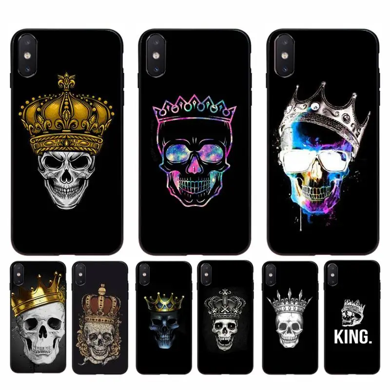 FHNBLJ Skull with crown Soft black Phone Case for iphone 11 12 mini Pro Max X XS MAX 6 6s 7 8 plus 5 5S 5SE XR SE2020
FHNBLJ Skull with crown Soft black Phone Case for iphone 11 12 mini Pro Max X XS MAX 6 6s 7 8 plus 5 5S 5SE XR SE2020