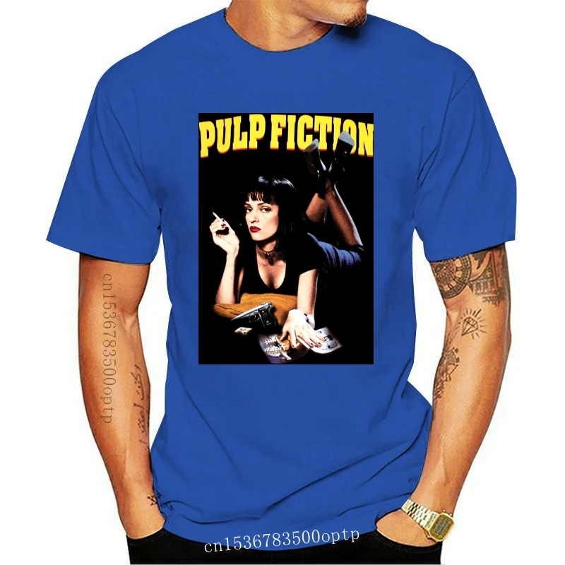 Новая мужская черная футболка криминальной фантастики Uma
Новая мужская черная футболка криминальной фантастики Uma