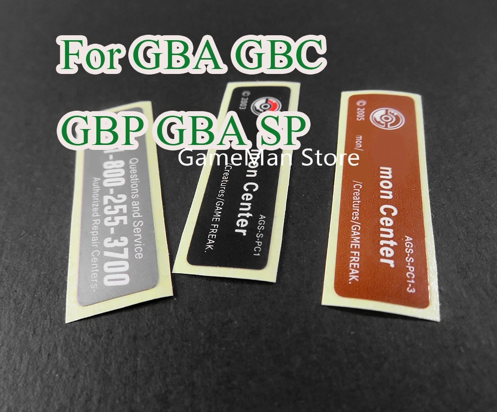 

Наклейка на крышку аккумулятора игровой консоли GBA/ GBA SP/ GBC/ GBP, 1000 шт., Новая деталь для замены Gameboy Advance
