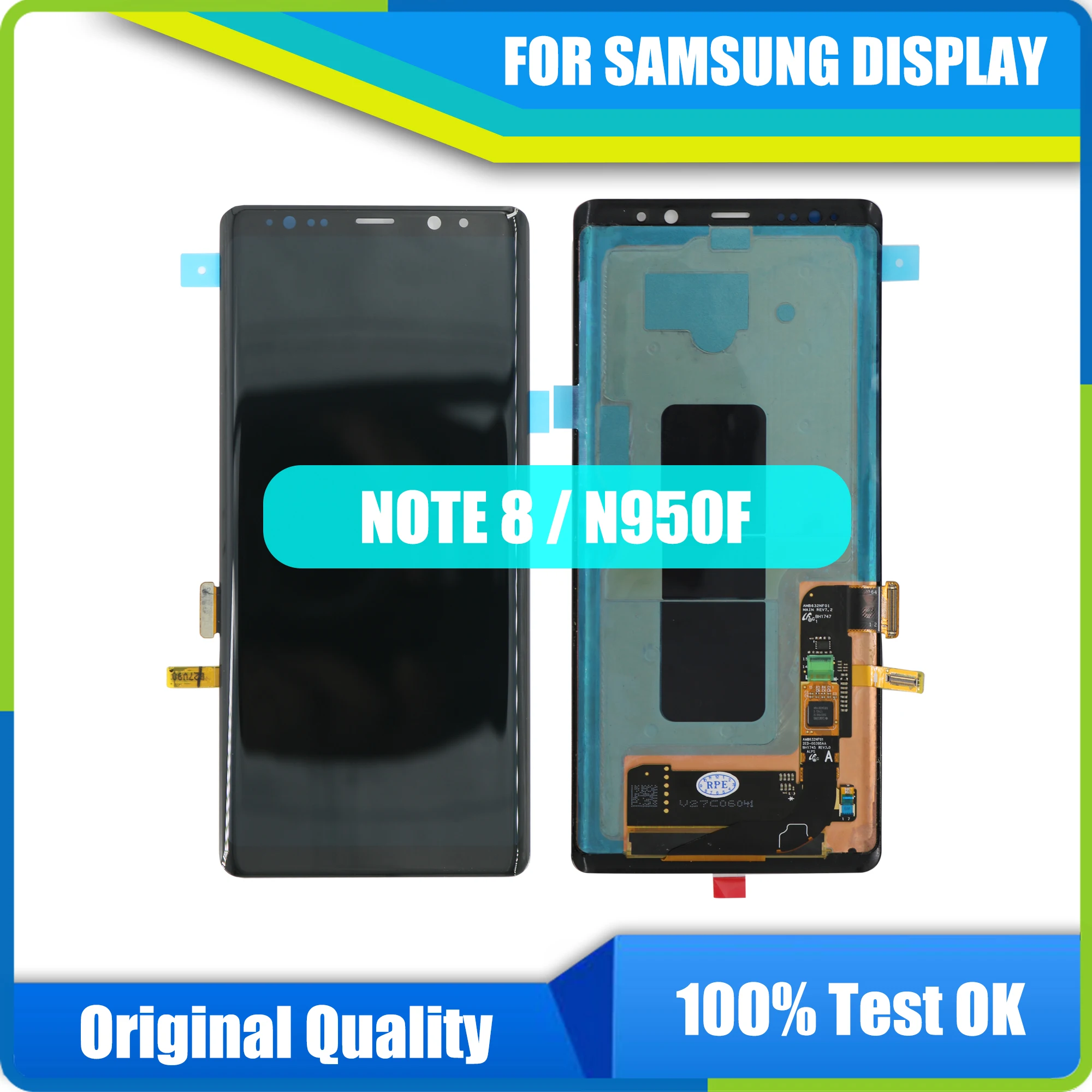 Новый оригинальный ЖК-дисплей N950F для Samsung Galaxy Note 8 дисплей с рамкой Super AMOLED Note 8 SM-N950A N950U сенсорный ЖК-экран Запчасти
Новый оригинальный ЖК-дисплей N950F для Samsung Galaxy Note 8 дисплей с рамкой Super AMOLED Note 8 SM-N950A N950U сенсорный ЖК-экран Запчасти