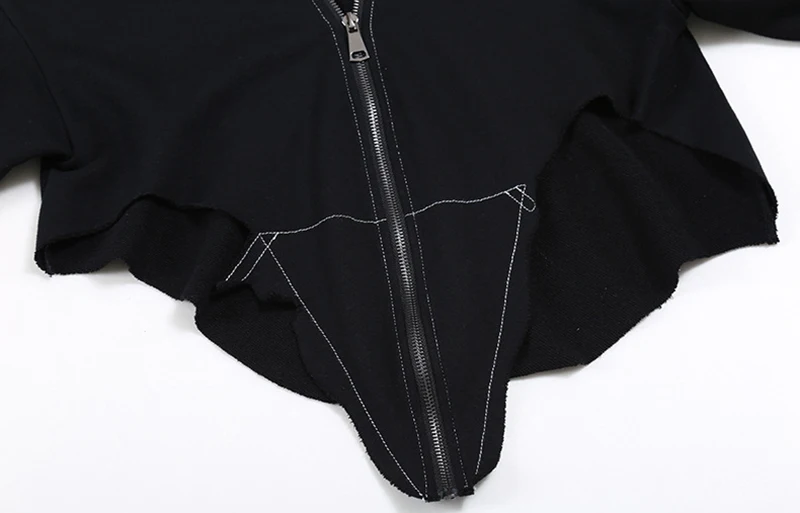 loose fit [EAM short zipper irregular black sweatshirt with long sleeve Hoodie fashion women's fashion spring autumn fashion
loose fit [EAM short zipper irregular black sweatshirt with long sleeve Hoodie fashion women's fashion spring autumn fashion