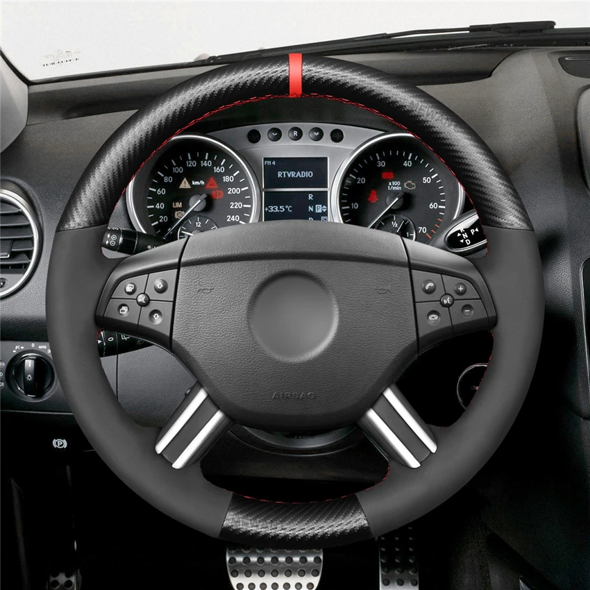 DIY Anti-Slip Wear-Resistant Steering Wheel Cover For Mercedes-Benz M-Class ML350 ML500 2005-2006 Car Interior Decoration
DIY Anti-Slip Wear-Resistant Steering Wheel Cover For Mercedes-Benz M-Class ML350 ML500 2005-2006 Car Interior Decoration