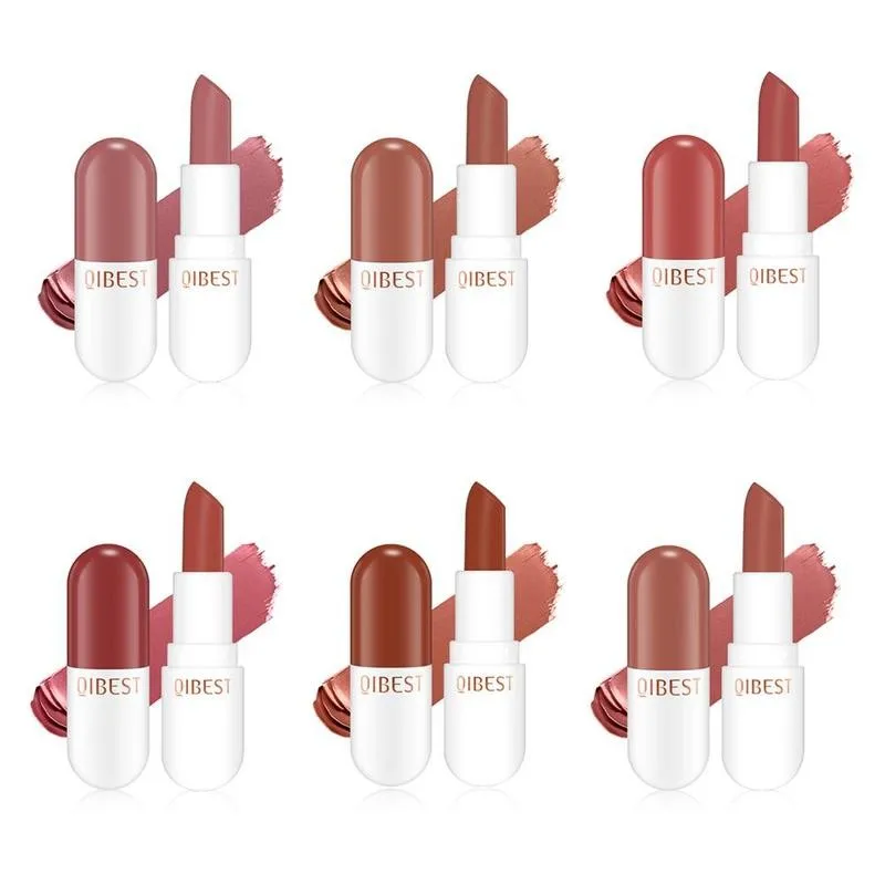 QIBEST Portable Professional Velvet Lipstick Mini Lips Makeup Long Lasting Waterproof Lip Tint Matte Lipstick Cosmetics Lipstick 
QIBEST Portable Professional Velvet Lipstick Mini Lips Makeup Long Lasting Waterproof Lip Tint Matte Lipstick Cosmetics Lipstick