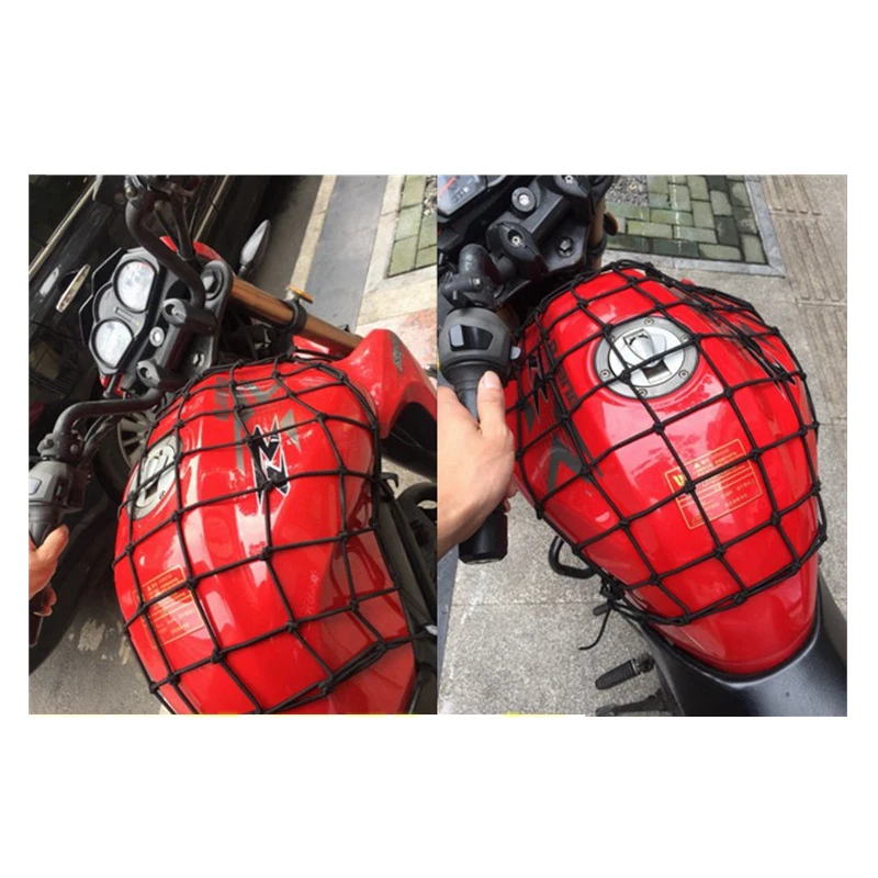 New 42x42cm Latex Cargo Net Universal Hooks Mesh for Motorcycle Helmet Luggage Car Trunk Luggage Storage Cargo Organiser Nets
New 42x42cm Latex Cargo Net Universal Hooks Mesh for Motorcycle Helmet Luggage Car Trunk Luggage Storage Cargo Organiser Nets
