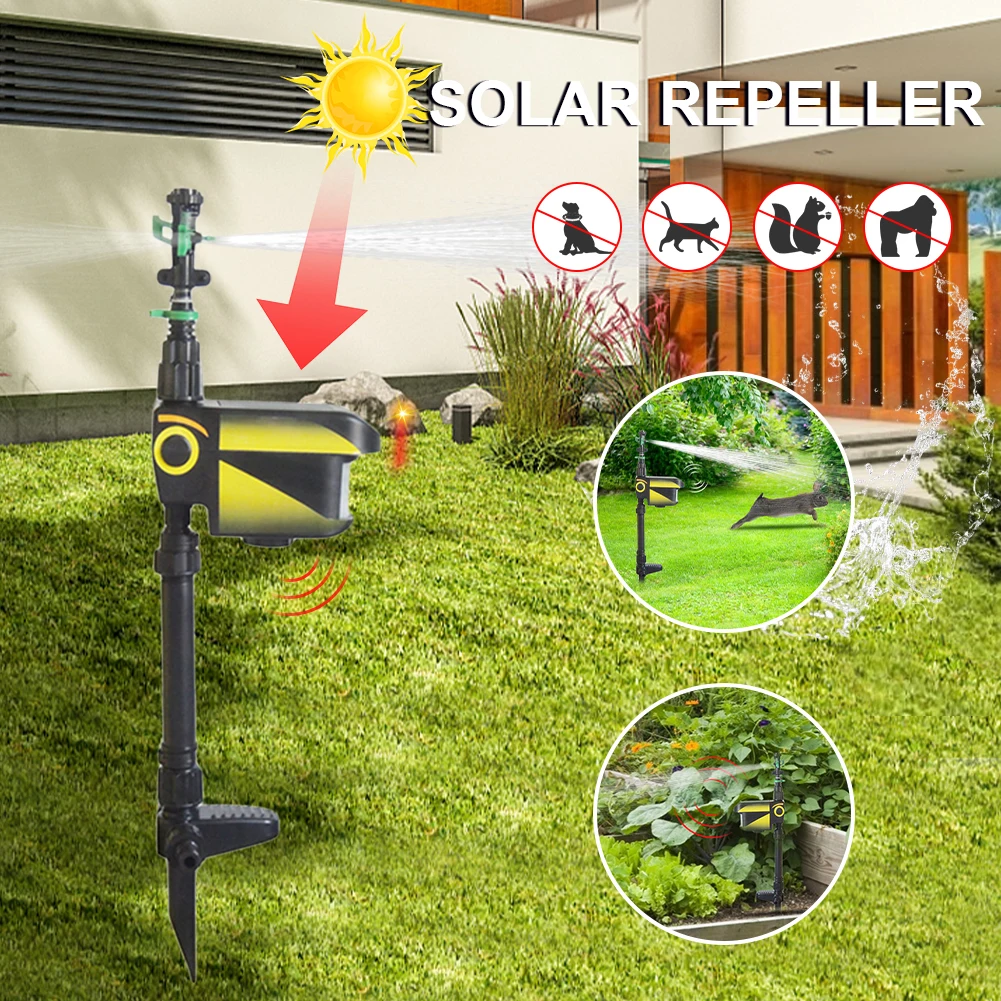 Animal Repellent Sprinkler Solar Powered Motion Garden Motion Rotatable Sprinkler Scarecrow Animal Prevention Deterrent Supplies
Animal Repellent Sprinkler Solar Powered Motion Garden Motion Rotatable Sprinkler Scarecrow Animal Prevention Deterrent Supplies
