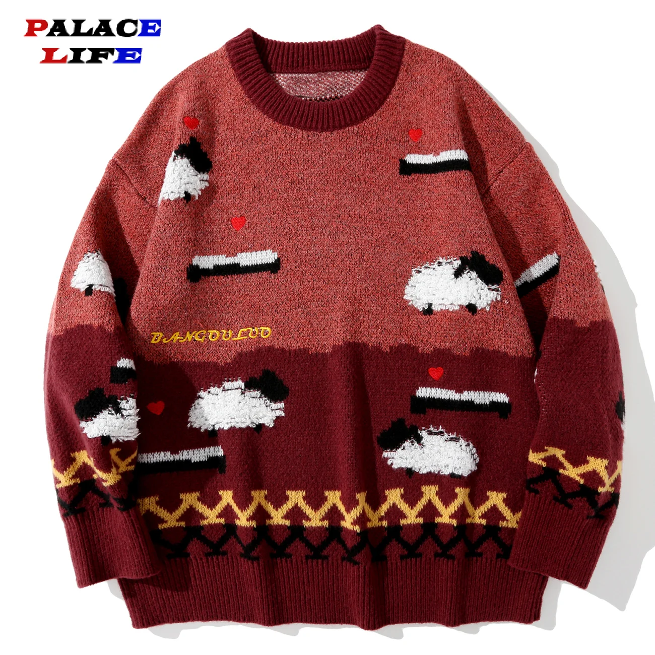 Streetwear Sweater Men Women Love Embroidery Sheep Knitted Sweater 2021 Autumn Tops Harajuku Cotton Casual Pullover Sweater
Streetwear Sweater Men Women Love Embroidery Sheep Knitted Sweater 2021 Autumn Tops Harajuku Cotton Casual Pullover Sweater