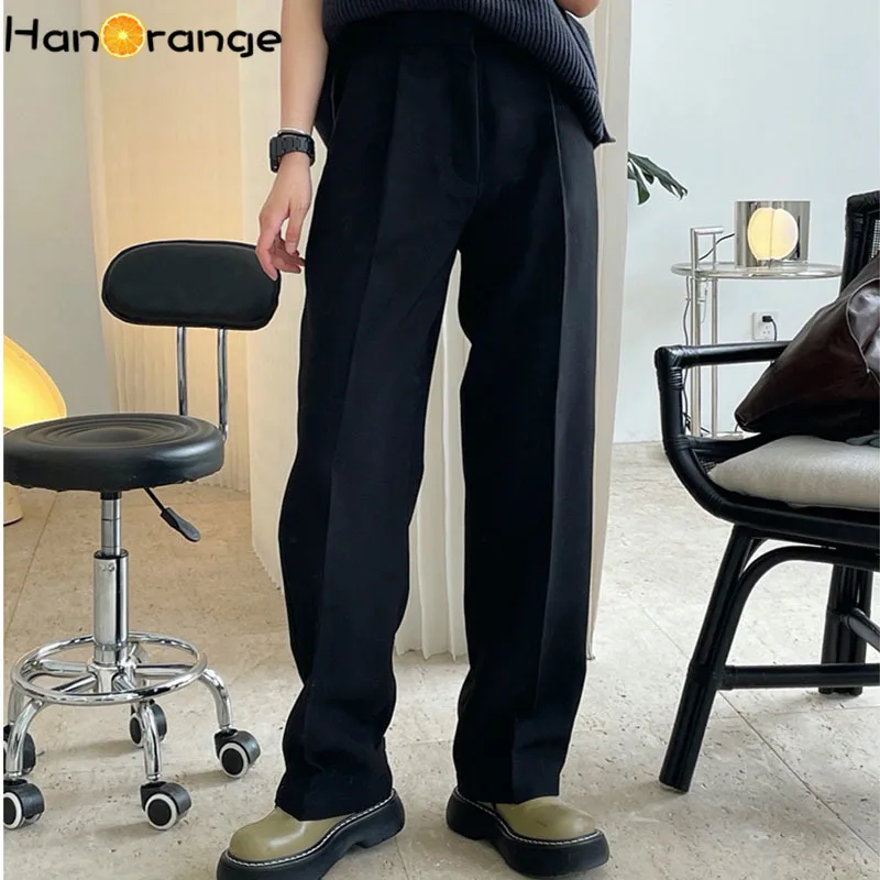 HanOrange модные брюки с высокой талией и широкими штанинами на осень и зиму, свободные женские брюки с драпировкой
HanOrange модные брюки с высокой талией и широкими штанинами на осень и зиму, свободные женские брюки с драпировкой