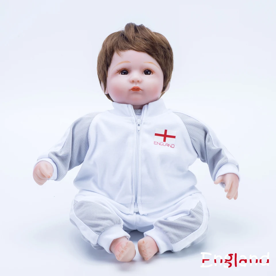 18 дюймовая Кукла reborn baby силиконовая кукла спорт футбол футбольные игрушки для