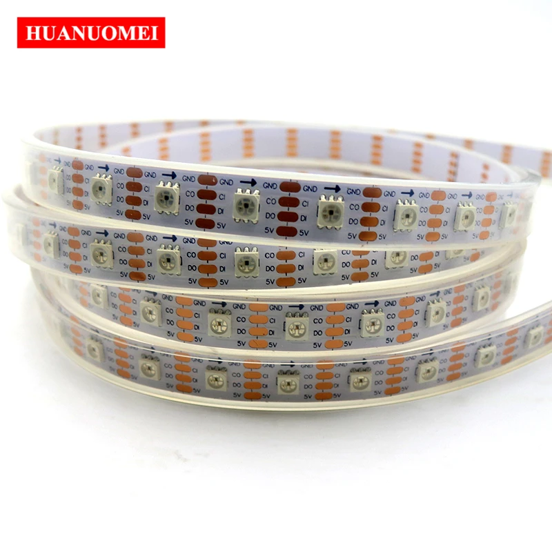 1 м 60 светодиодный s/M APA102 мечта Цвет Светодиодные ленты светильник 5050 SMD RGB