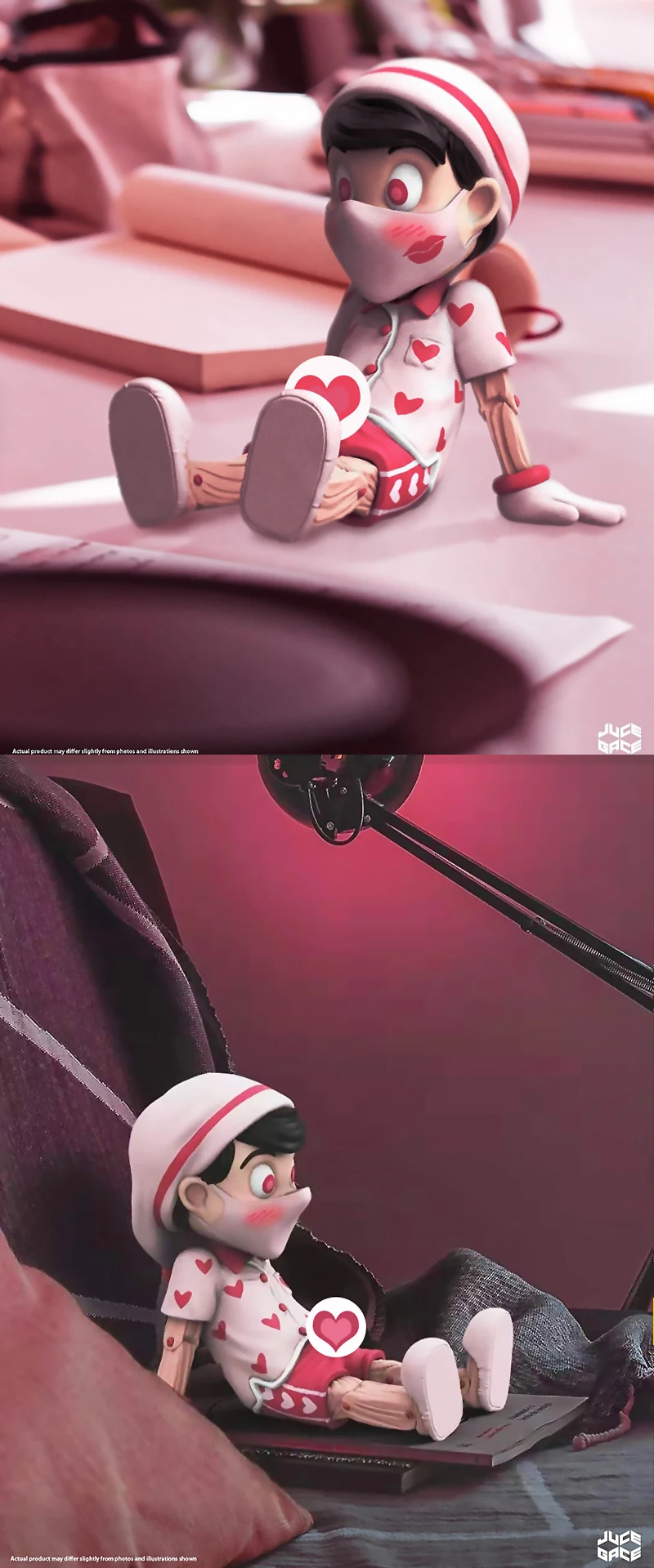 Kawaii Toy Sitting and loving primary color puppet big toy Mighty Jaxx First Kiss birthday gift
Kawaii Toy Sitting and loving primary color puppet big toy Mighty Jaxx First Kiss birthday gift