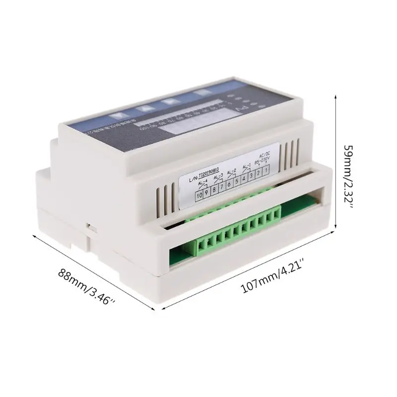 4-20mA DC input din type water liquid level pressure controller with 4 ways relay and DC24V voltage output liquid level meter
4-20mA DC input din type water liquid level pressure controller with 4 ways relay and DC24V voltage output liquid level meter