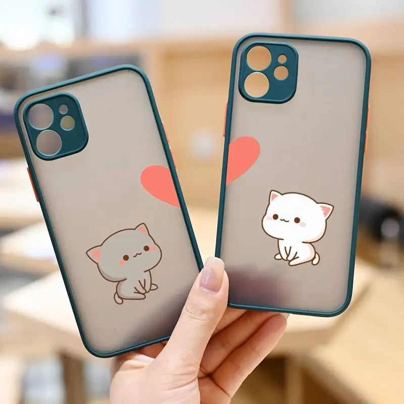 Cartoon Lovely cute gray cat Phone Case matte transparent For iphone 7 8 11 12 plus mini x xs xr pro max cover
Cartoon Lovely cute gray cat Phone Case matte transparent For iphone 7 8 11 12 plus mini x xs xr pro max cover