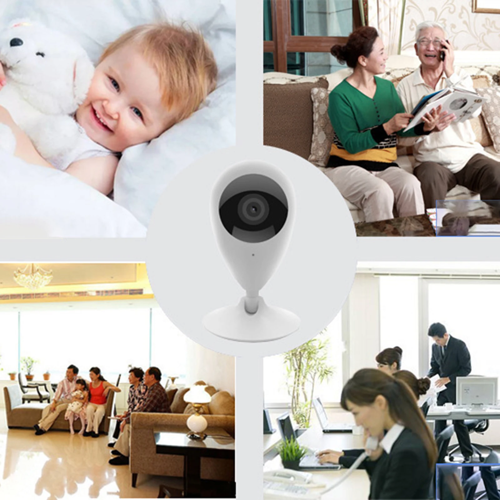 Indoor Smart Home Camera Baby Monitor 2 Way Audio Motion Tracker Activity Alert CCTV Network Surveillance Plug-UK
Indoor Smart Home Camera Baby Monitor 2 Way Audio Motion Tracker Activity Alert CCTV Network Surveillance Plug-UK