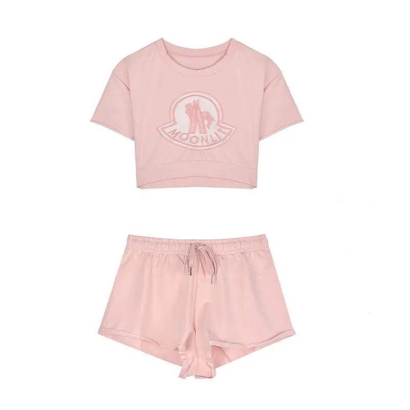 Korea Pink 2 pieces Set Sexy Tshirt Women Streetwear tracksuit set Summer Kawaii Girls ladies Fashion Casual Sets Preppy Style
Korea Pink 2 pieces Set Sexy Tshirt Women Streetwear tracksuit set Summer Kawaii Girls ladies Fashion Casual Sets Preppy Style