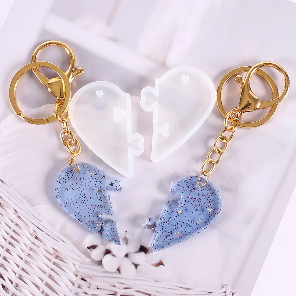 Valentine Love Heart Epoxy Resin Mold Keychain Pendant Silicone Mould DIY Crafts Jewelry Making Casting Resin Tools
Valentine Love Heart Epoxy Resin Mold Keychain Pendant Silicone Mould DIY Crafts Jewelry Making Casting Resin Tools