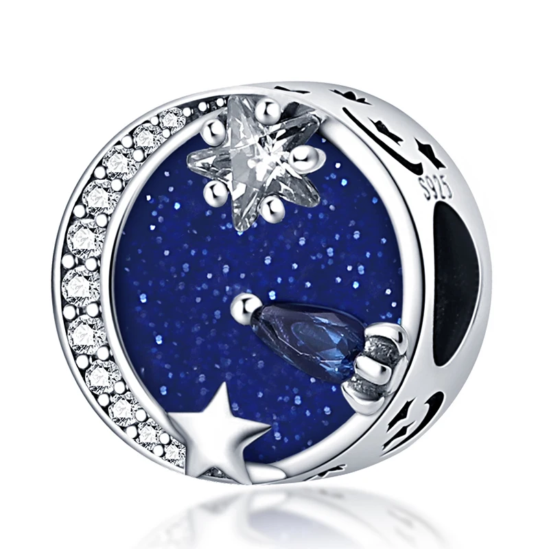 100% 925 Sterling SILVER charms Starry sky beads Charms fit Original Pandora Beads Bracelet silver jewelry Gifts for ladies
100% 925 Sterling SILVER charms Starry sky beads Charms fit Original Pandora Beads Bracelet silver jewelry Gifts for ladies