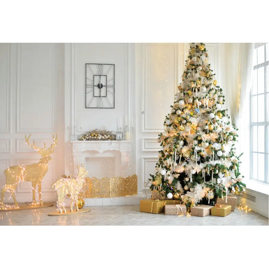 Christmas Party Backdrop Xmas Tree Fireplace Elk Photography Background New Year Baby Shower Decoration Photo Booth Studio Prop
Christmas Party Backdrop Xmas Tree Fireplace Elk Photography Background New Year Baby Shower Decoration Photo Booth Studio Prop