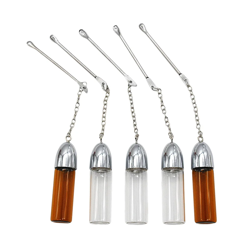 36mm/57mm/72mm2pcs Color Random Glass Bullet Rocket Snuff Snorter Dispenser Bullet Rocket Sniffer With Metal Spoon
36mm/57mm/72mm2pcs Color Random Glass Bullet Rocket Snuff Snorter Dispenser Bullet Rocket Sniffer With Metal Spoon