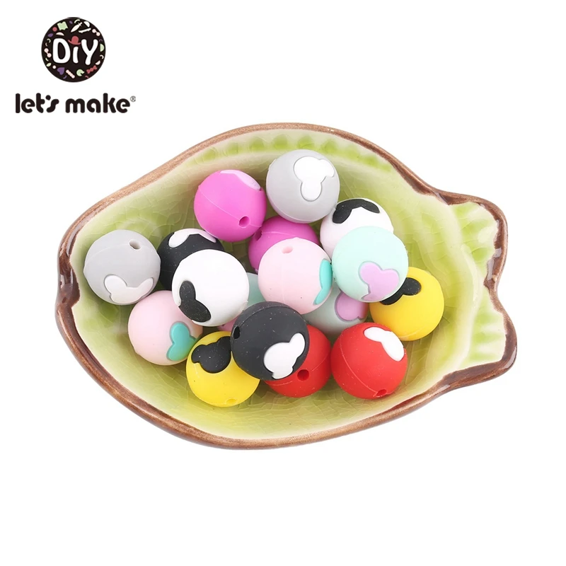 Let's Make 20pc Mouse Teething Silicone Beads Baby DIY Handemade Rattle Mobile Crafts Baby Silicone Teether
Let's Make 20pc Mouse Teething Silicone Beads Baby DIY Handemade Rattle Mobile Crafts Baby Silicone Teether