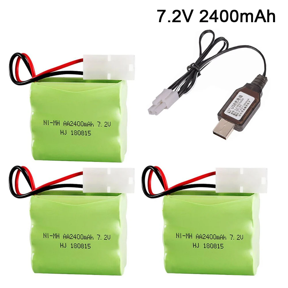 7.2v 2400mah AA NI-MH Battery With Charger High Capacity Electric Toy Battery Remote Car Ship Robot Rechargeable Battery
7.2v 2400mah AA NI-MH Battery With Charger High Capacity Electric Toy Battery Remote Car Ship Robot Rechargeable Battery