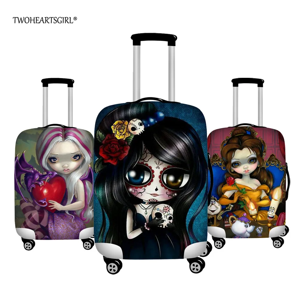 Эластичный чехол для девочек twoheart sgirl, мультяшный Готический чехол для чемодана, дорожный защитный чехол на колесиках, 18-32 дюйма
Эластичный чехол для девочек twoheart sgirl, мультяшный Готический чехол для чемодана, дорожный защитный чехол на колесиках, 18-32 дюйма