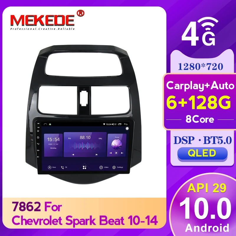 Mekede 6GB+128GB 8 Core Carplay QLED 1280*720 Android 10.0 Radio GPS Car Muletimedia Player For Chevrolet Spark M300 2009-2016
Mekede 6GB+128GB 8 Core Carplay QLED 1280*720 Android 10.0 Radio GPS Car Muletimedia Player For Chevrolet Spark M300 2009-2016