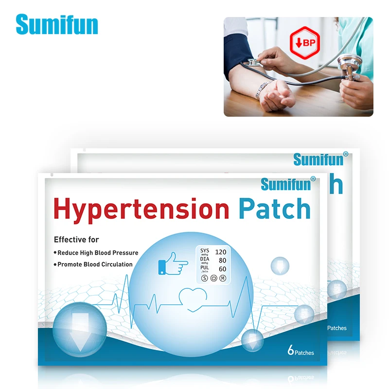 Sumifun 6 шт./пакет анти гипертония патч Управление высокого кровяного Давление
