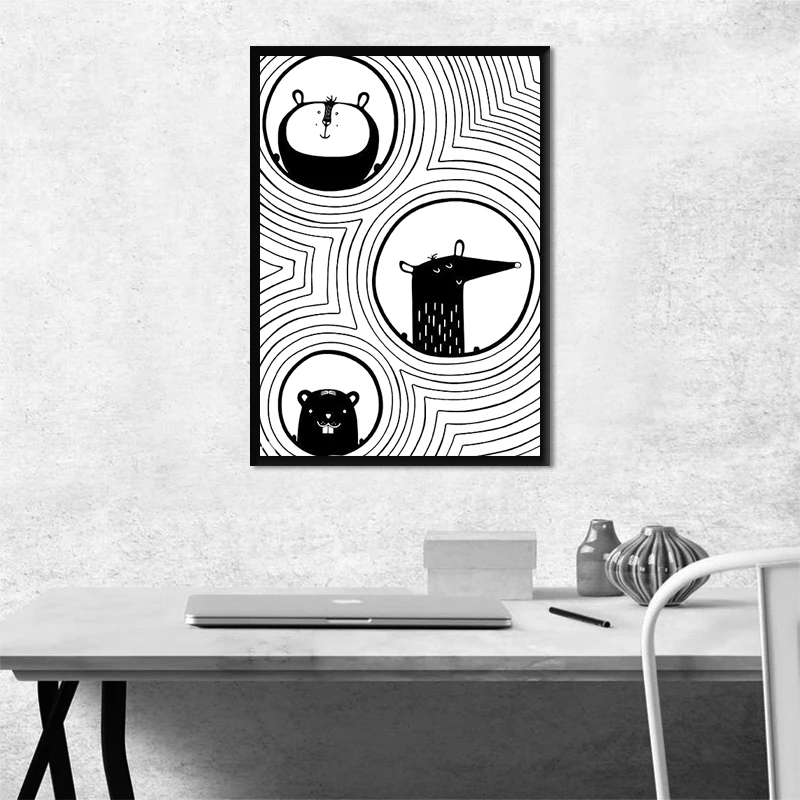 Canvas Painting Black and White Animals Posters and Prints Wall Art Picture for Living Room Decor No Frame
Canvas Painting Black and White Animals Posters and Prints Wall Art Picture for Living Room Decor No Frame