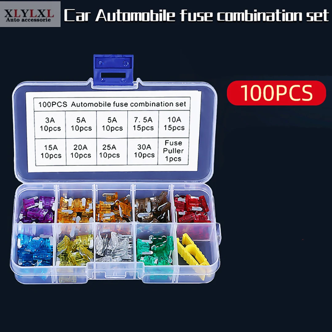 100 шт., Автомобильные предохранители 3A, 5A, 7.5A, 10A, 15A, 20A, 25A, 30A
100 шт., Автомобильные предохранители 3A, 5A, 7.5A, 10A, 15A, 20A, 25A, 30A