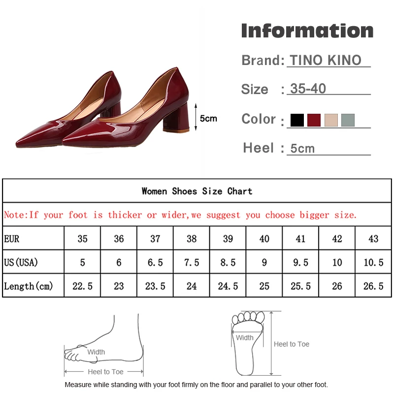 Women's Elegant Pumps Ladies Office Patent Leather High Heels Woman Pointed Toe Shallow Shoes Female Slip On Med Thick Heels
Women's Elegant Pumps Ladies Office Patent Leather High Heels Woman Pointed Toe Shallow Shoes Female Slip On Med Thick Heels