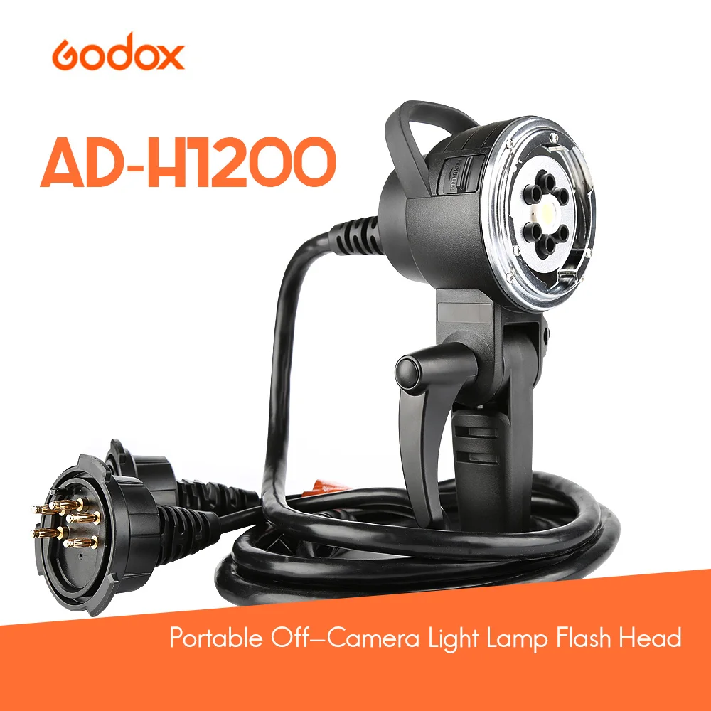 

Godox AD-H1200 1200WS Portable Off-Camera Light Lamp Flash Head for Godox AD600/AD600M Flash for Godox / Bowens Mount