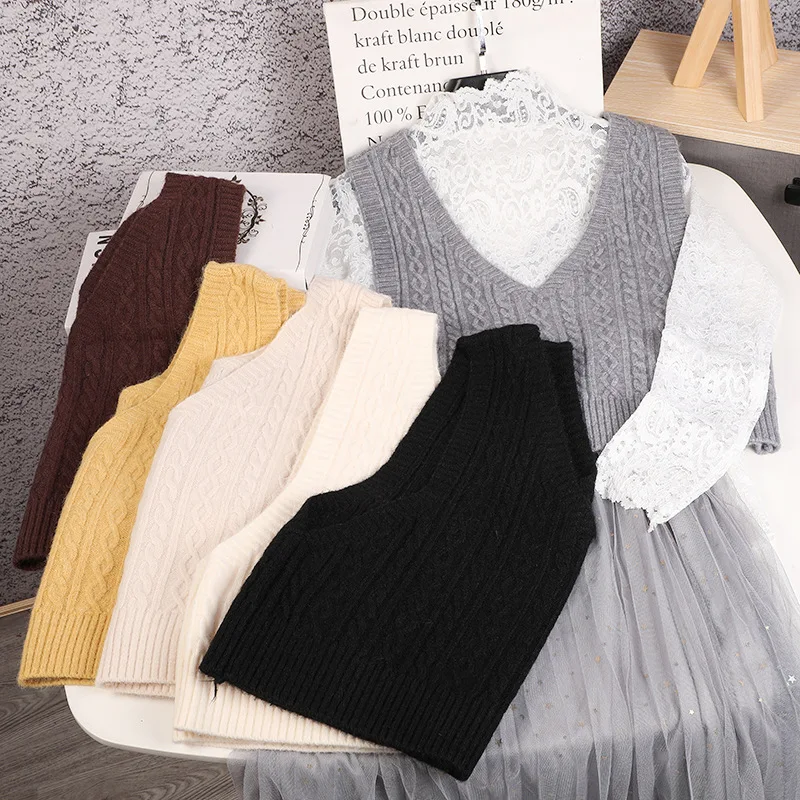 V-neck knitted Women's vest warm sweater autumn and Winter New Korean Loose Wild Gray Sweater Vest pullover sleeveless
V-neck knitted Women's vest warm sweater autumn and Winter New Korean Loose Wild Gray Sweater Vest pullover sleeveless