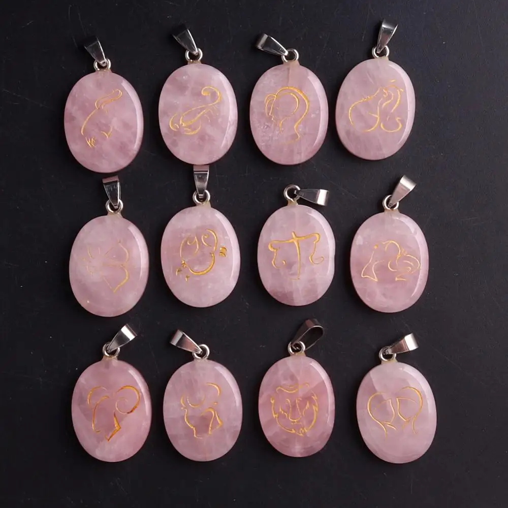 12 Sets 7 Chakras Orgonite Necklace Pendants Natural Crystal Stone Pendants Twelve Constellations Pendulum For Jewelry Making
12 Sets 7 Chakras Orgonite Necklace Pendants Natural Crystal Stone Pendants Twelve Constellations Pendulum For Jewelry Making