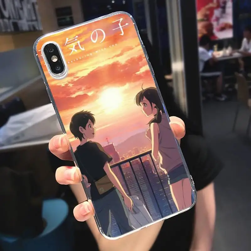 Weather child Japan anime movie Phone Case Transparent soft For iphone 5 5s 5c se 6 6s 7 8 11 12 plus mini x xs xr pro max 
Weather child Japan anime movie Phone Case Transparent soft For iphone 5 5s 5c se 6 6s 7 8 11 12 plus mini x xs xr pro max