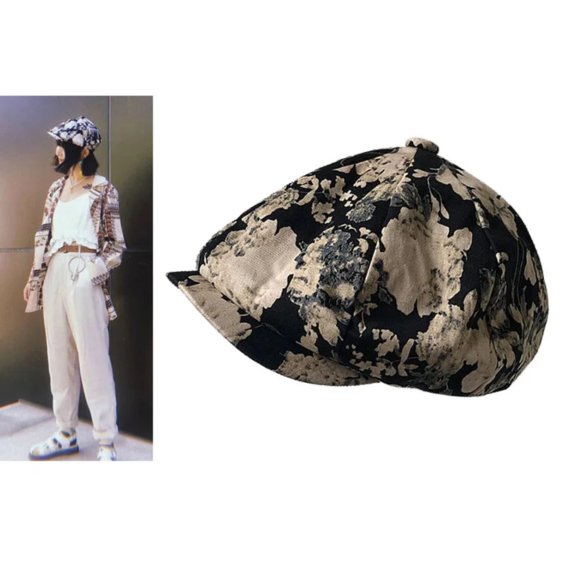 Newsboy Retro women's octagonal hat British painter hat forward hat art hat pure cotton summer cap cap small face hat
Newsboy Retro women's octagonal hat British painter hat forward hat art hat pure cotton summer cap cap small face hat