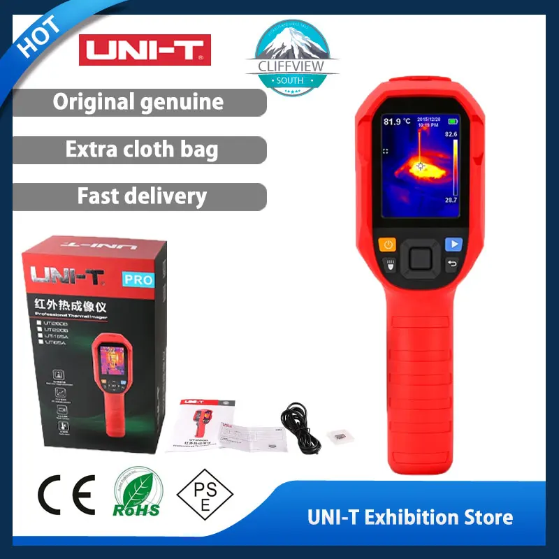 UNI-T UTi165A Infrared Thermal Imager IP65 19200 Pixel Temperature Thermal Imaging Camera Scanner Electrical Inspection
UNI-T UTi165A Infrared Thermal Imager IP65 19200 Pixel Temperature Thermal Imaging Camera Scanner Electrical Inspection
