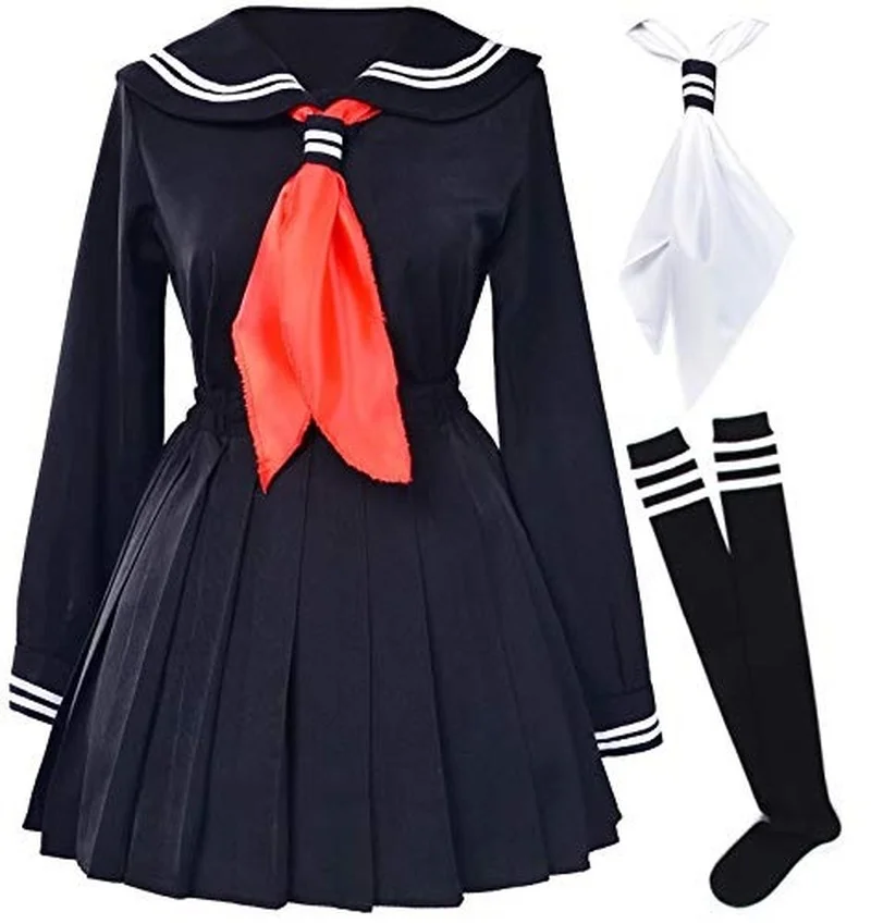 Japanese school uniform girls school class navy sailor school uniforms Hell Girl Enma ai Anime Cosplay girls suit with Socks
Japanese school uniform girls school class navy sailor school uniforms Hell Girl Enma ai Anime Cosplay girls suit with Socks