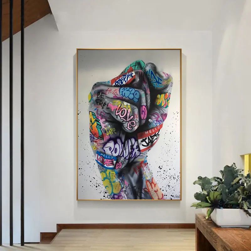 Modern Street Pop Hands Signal Graffiti Hands Canvas Painting Poster And Print On The Wall Picture For Home Living Room Decor
Modern Street Pop Hands Signal Graffiti Hands Canvas Painting Poster And Print On The Wall Picture For Home Living Room Decor