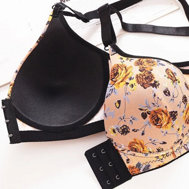 Floral Print Push Up Bras for Women Plus Size Deep V Bras Front Buckle Wireless Bralette Girls Female Sexy Underwear Lingerie
Floral Print Push Up Bras for Women Plus Size Deep V Bras Front Buckle Wireless Bralette Girls Female Sexy Underwear Lingerie
