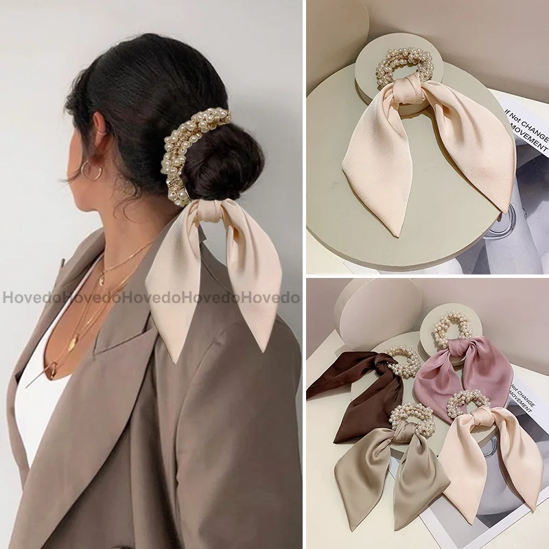 Elegant Pearl bowknot Elastic Hair bands for Women Girls Scrunchies Headband Hair Ties beads Ponytail Holder Hair accessories
Elegant Pearl bowknot Elastic Hair bands for Women Girls Scrunchies Headband Hair Ties beads Ponytail Holder Hair accessories