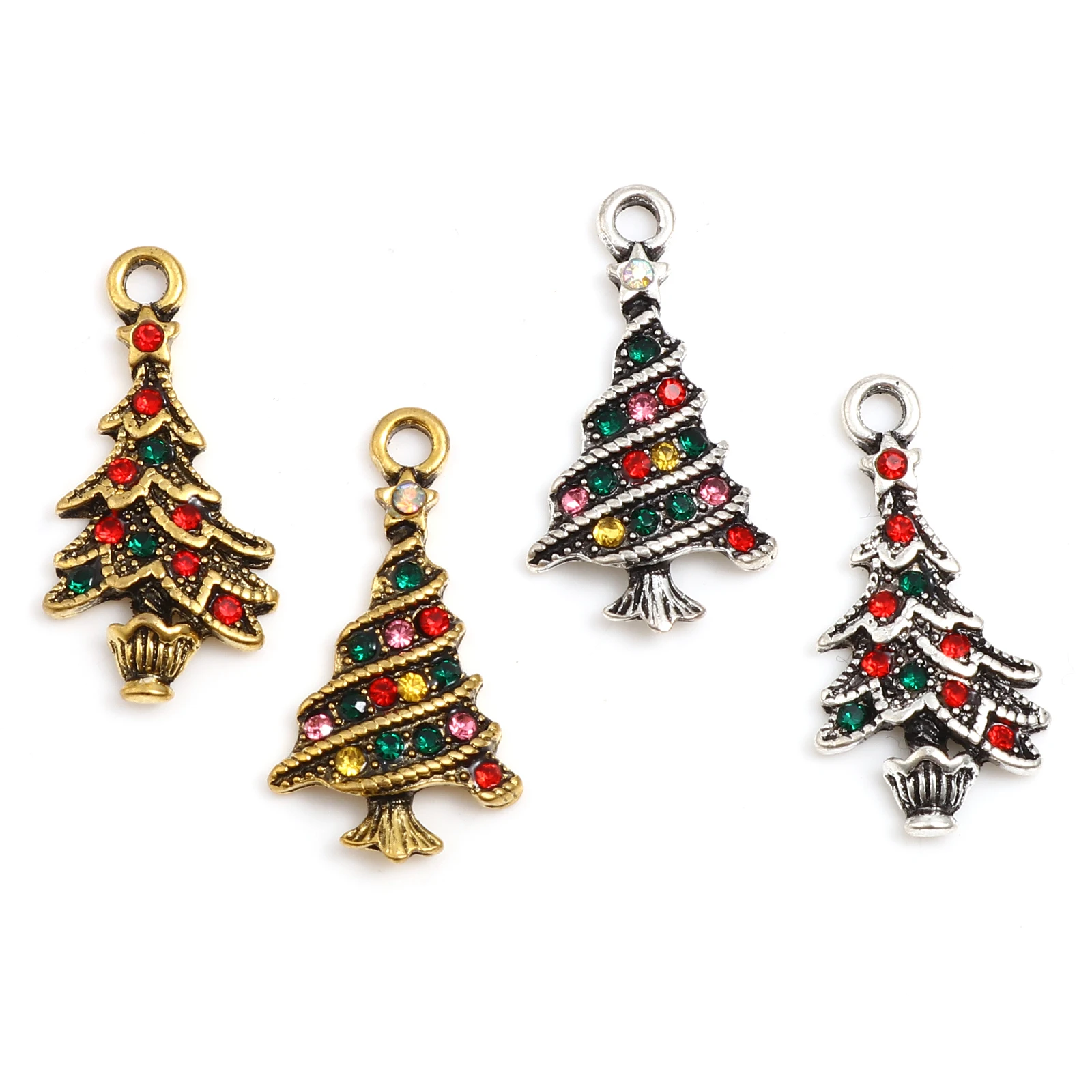 5 PCs Creative Multicolor Christmas Tree Charms Pendant With Rhinestone Charms For Necklace DIY Pendant Jewelry Earring Findings
5 PCs Creative Multicolor Christmas Tree Charms Pendant With Rhinestone Charms For Necklace DIY Pendant Jewelry Earring Findings