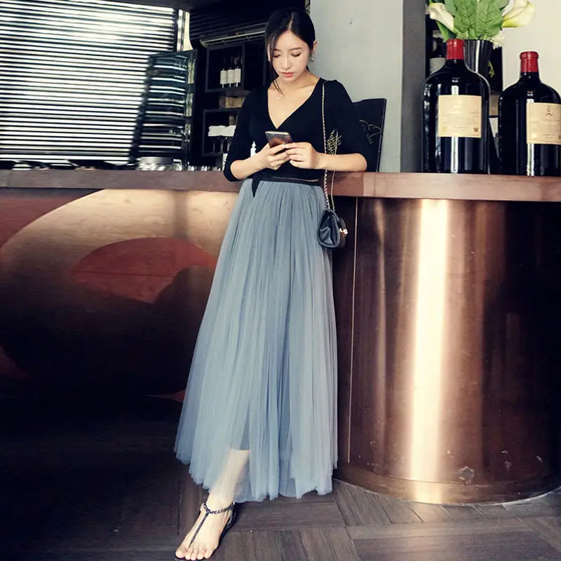 2021 new spring gauze skirt half length skirt high waist super fairy skirt slim A-line skirt medium length
2021 new spring gauze skirt half length skirt high waist super fairy skirt slim A-line skirt medium length