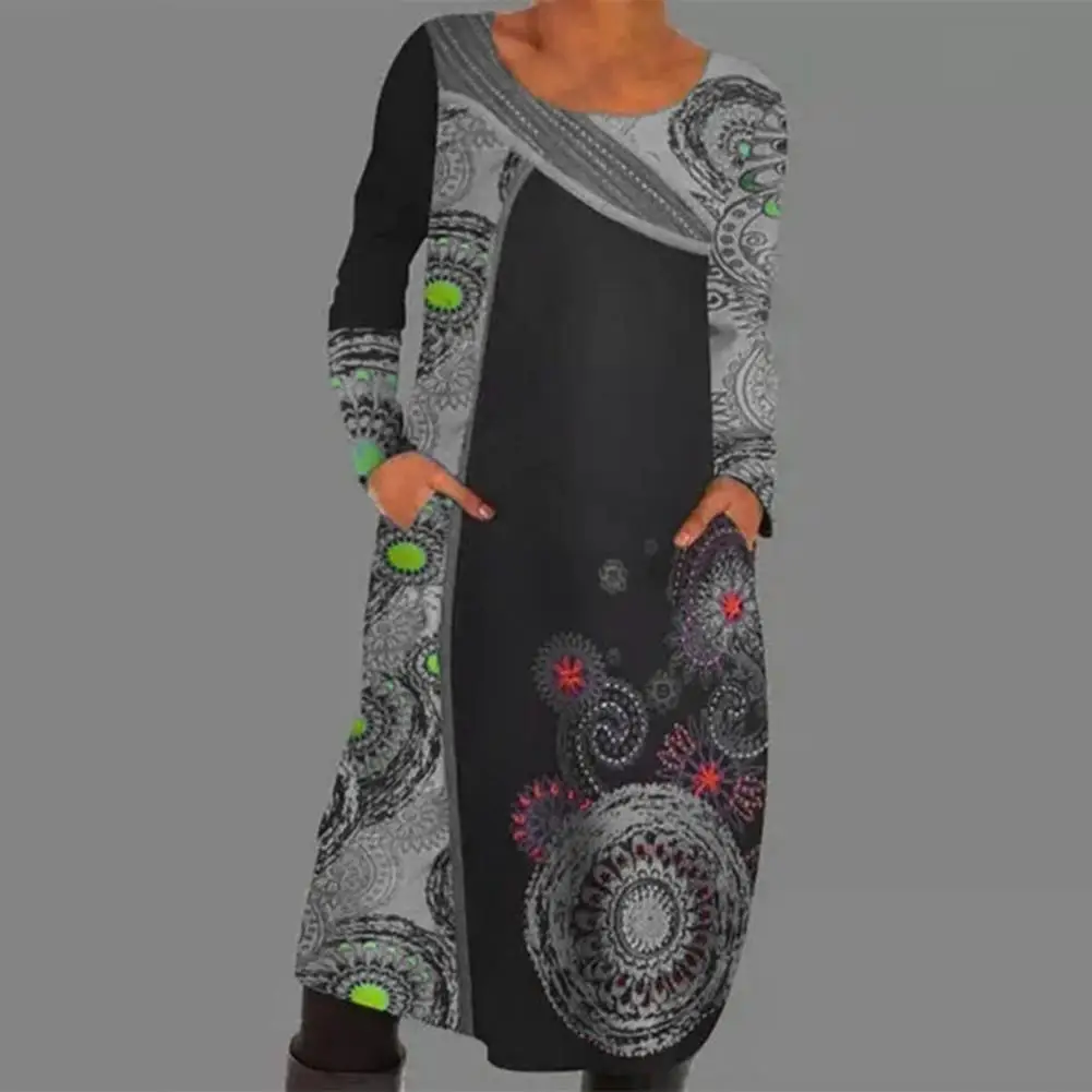 Vintage Autumn Dress Long Sleeve Breathable O-Neck Long Sleeve Pullover Dress Casual Dress Midi Dress
Vintage Autumn Dress Long Sleeve Breathable O-Neck Long Sleeve Pullover Dress Casual Dress Midi Dress