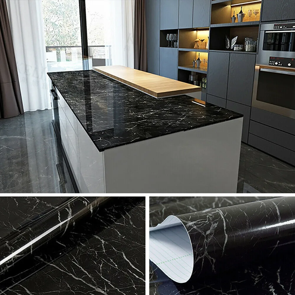 5M Kitchen Stickers Waterproof Oilproof Classic Modern Marble Pattern Wall Stickers Protect Desktop Black
5M Kitchen Stickers Waterproof Oilproof Classic Modern Marble Pattern Wall Stickers Protect Desktop Black