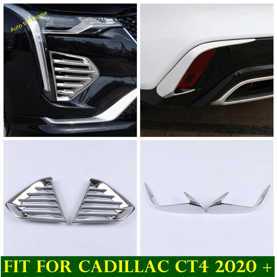 ABS Chrome Front Head Fog Lights & Tail Rear Fog Lamps Eyelid Eyebrow Decoration Strips Cover Trim For Cadillac CT4 2020 2021
ABS Chrome Front Head Fog Lights & Tail Rear Fog Lamps Eyelid Eyebrow Decoration Strips Cover Trim For Cadillac CT4 2020 2021