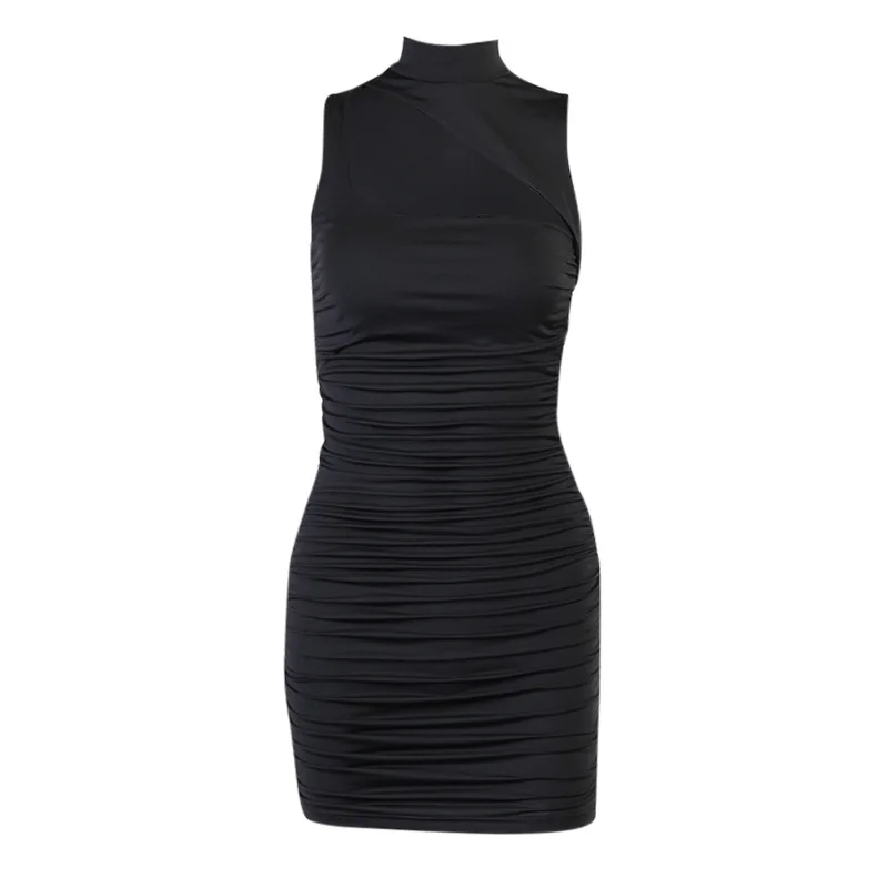 Europe and the United States spring and summer 2021 new sexy dress Slim sexy hollow vest skirt women