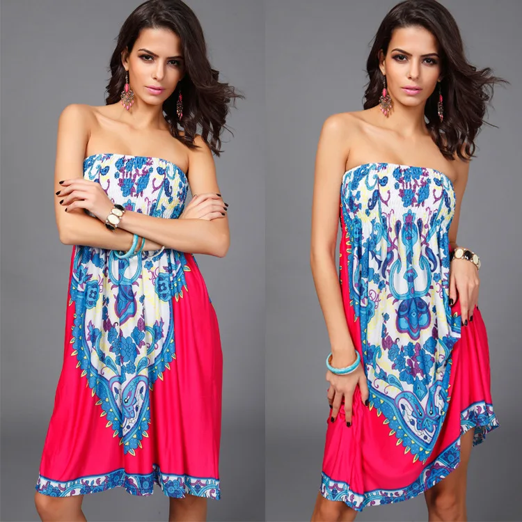 Linglewei New Spring and Summer Women's Dress Strapless Print Backless Street trendsetter dress
Linglewei New Spring and Summer Women's Dress Strapless Print Backless Street trendsetter dress