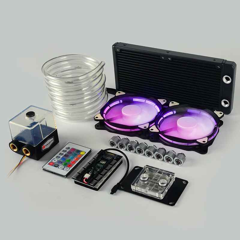 Syssiling PC набор водяного охлаждения с мягкой трубкой ID 8 мм RGB светильник с 240 мм радиатором для процессора Intel и AMD
Syssiling PC набор водяного охлаждения с мягкой трубкой ID 8 мм RGB светильник с 240 мм радиатором для процессора Intel и AMD