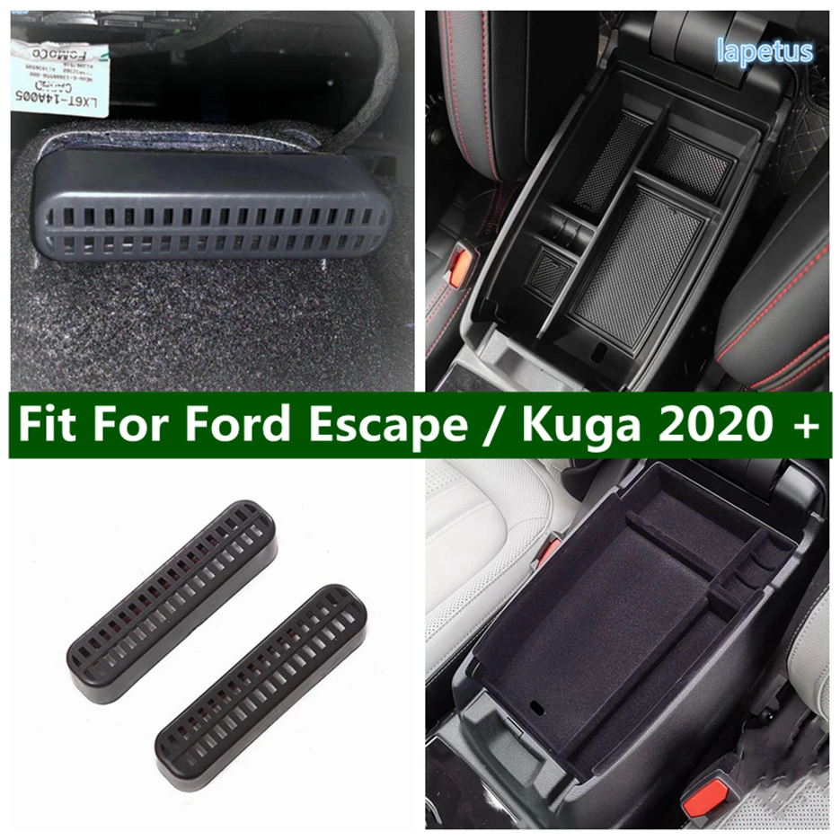 

Central Armrest Sort Out Storage Box For Ford Escape / Kuga 2020 - 2022 Seat Under Dust Plug AC Outlet Vent Grille Cover Black