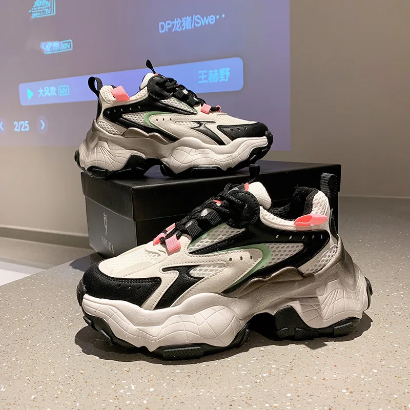 Sneakers Women Shoes 2021 Fashion Breathable Platform Shoes Casual Thick Sole Designer Chunky Sneakers Women Zapatillas Mujer
Sneakers Women Shoes 2021 Fashion Breathable Platform Shoes Casual Thick Sole Designer Chunky Sneakers Women Zapatillas Mujer